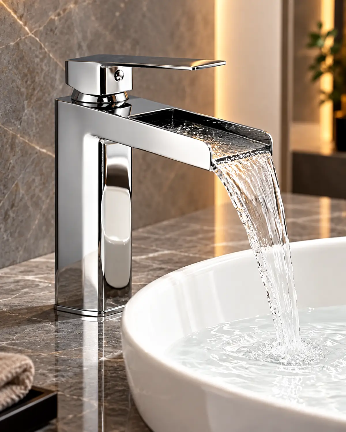 Cascade Waterfall Basin Mixer