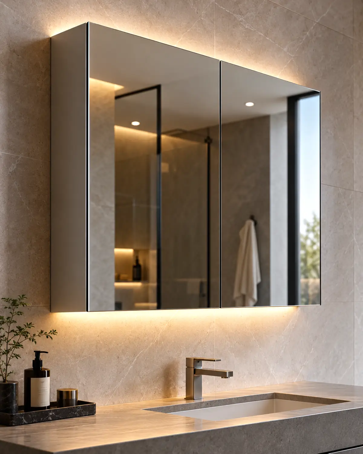 Cube Mirror Cabinet